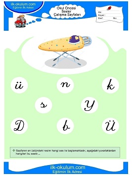 Çocuklar İçin ü Sesi Çalışma Sayfaları 